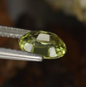Grenat du mali jaune naturelle coupe ovale, 1,14 ct, VVS-VS