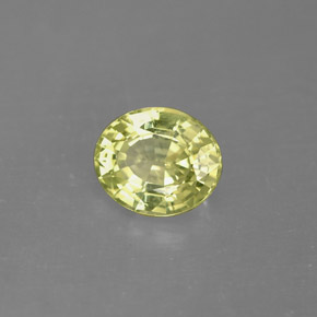 Grenat du mali vert naturelle coupe ovale, 1,27 ct, VVS-VS