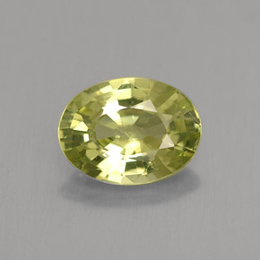 Grenat du mali vert naturelle coupe ovale, 1,34 ct, VS