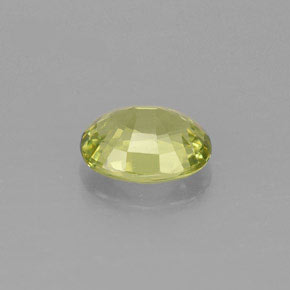Grenat du mali vert naturelle coupe ovale, 1,23 ct, VVS-VS