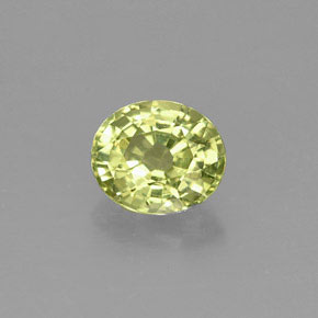 Grenat du mali vert naturelle coupe ovale, 1,24 ct, VVS-VS