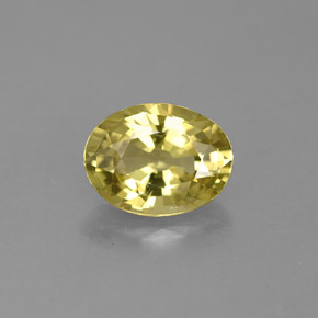 Grenat du mali vert naturelle coupe ovale, 1,45 ct, VVS-VS