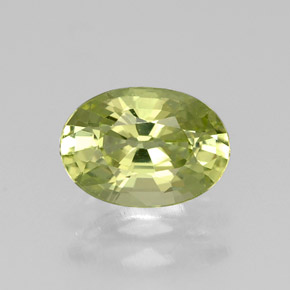 Grenat du mali vert naturelle coupe ovale, 1,05 ct, VVS