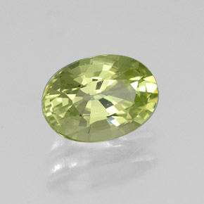 Grenat du mali vert naturelle coupe ovale, 1,05 ct, VVS