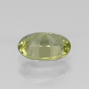 Grenat du mali vert naturelle coupe ovale, 1,05 ct, VVS