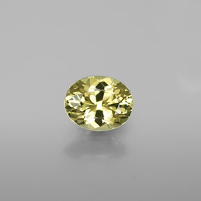 Petit Grenat Vert Doré naturelle Coupe ovale, 0.95 ct, VVS-VS