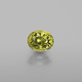 Grenat du mali vert naturelle coupe ovale, 1,11 ct, VVS-VS