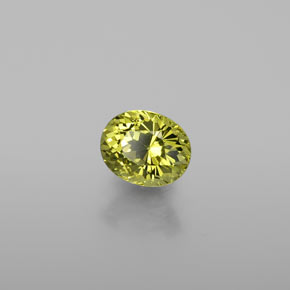 Grenat du mali vert naturelle coupe ovale, 1,11 ct, VVS-VS