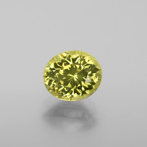 Grenat du mali vert naturelle coupe ovale, 1,38 ct, VVS-VS