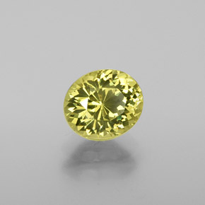 Grenat du mali vert naturelle coupe ovale, 1,38 ct, VVS-VS