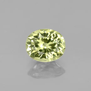 Grenat du mali vert naturelle coupe ovale, 1,23 ct, VVS-VS