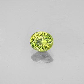 Grenat du mali vert naturelle coupe ovale, 0,79 ct, VS