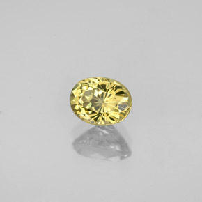 Petit Grenat Vert Doré naturelle Coupe ovale, 1.05 ct, VVS