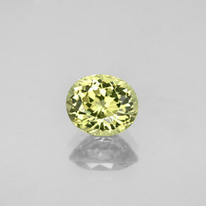Grenat du mali vert naturelle coupe ovale, 1,51 ct, VS
