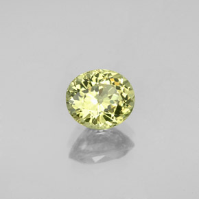 Grenat du mali vert naturelle coupe ovale, 1,51 ct, VS