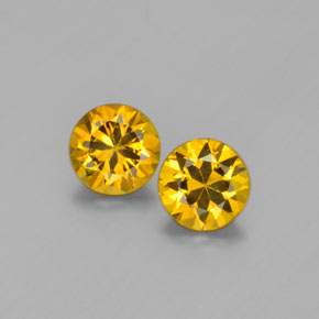 Achetez naturel ct jaune verdâtre grenat du mali gems, coupe roude, en provenance mali chez gemselect. en stock, livraison internationale!