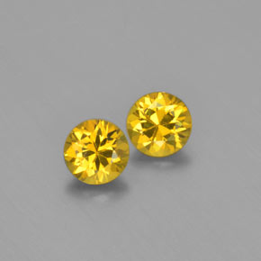 Achetez naturel ct jaune verdâtre grenat du mali gems, coupe roude, en provenance mali chez gemselect. en stock, livraison internationale!