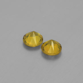 Achetez naturel ct jaune verdâtre grenat du mali gems, coupe roude, en provenance mali chez gemselect. en stock, livraison internationale!