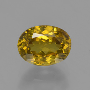 Petit Grenat Vert Doré naturelle Coupe ovale, 1.11 ct, VS