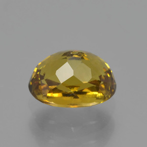 Petit Grenat Vert Doré naturelle Coupe ovale, 1.11 ct, VS