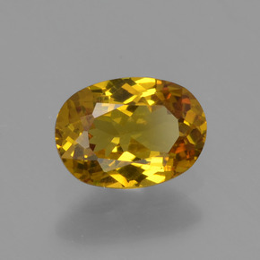 Petit Grenat Vert Doré naturelle Coupe ovale, 0.71 ct, VVS