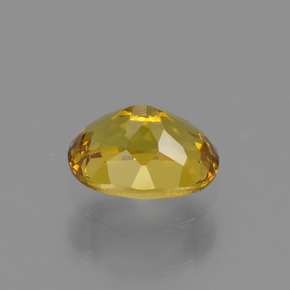 Grenat du mali doré verdâtre naturelle coupe ovale, 0,48 ct, VS