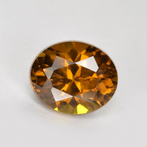 Petit Grenat Caramel brun naturelle Coupe ovale, 1.06 ct, VVS