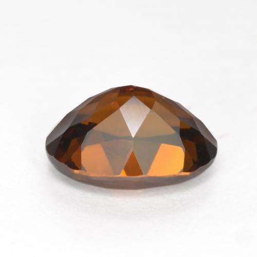 Grenat du mali orange intense naturelle coupe ovale, 1,39 ct, VVS-VS