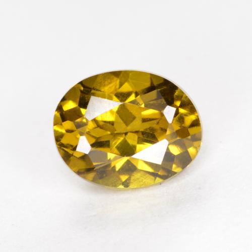 Petit Grenat Doré brunâtre naturelle Coupe ovale, 1.00 ct, VVS-VS
