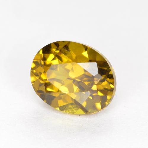 Petit Grenat Doré brunâtre naturelle Coupe ovale, 1.00 ct, VVS-VS