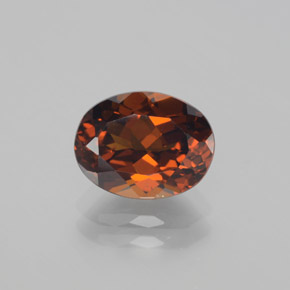 Petit Grenat Brun orangé naturelle Coupe ovale, 2.66 ct, VS