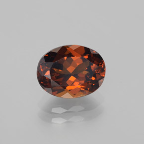 Petit Grenat Brun orangé naturelle Coupe ovale, 2.66 ct, VS