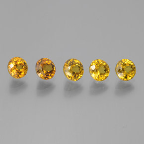 Achetez naturel 2.74ct Orange Doré Petit Grenat gems, Coupe roude, En provenance Mali chez GemSelect. En stock, livraison internationale!