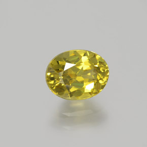 Petit Grenat Vert Doré naturelle Coupe ovale, 1.00 ct, VS