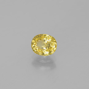 Petit Grenat Vert Doré naturelle Coupe ovale, 0.84 ct, VVS