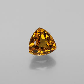 Petit Grenat Vert Doré naturelle Trillion, 0.86 ct, VS