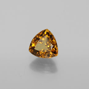 Petit Grenat Vert Doré naturelle Trillion, 0.86 ct, VS