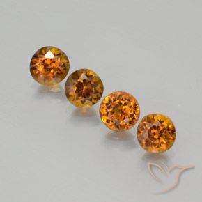 2.36ctw Naturel Orange moyen Petit Grenat, Tour, VVS-VS