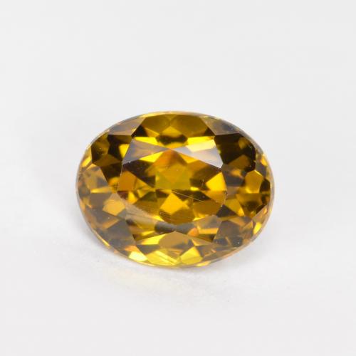 Petit Grenat Caramel brun naturelle Coupe ovale, 0.81 ct, VS