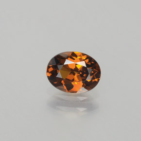 Petit Grenat Brun orangé naturelle Coupe ovale, 0.87 ct, VVS