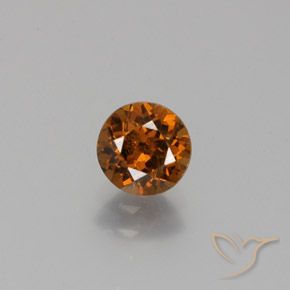 Petit Grenat Brun pain d'épices naturelle Coupe roude, 0.98 ct, VVS-VS