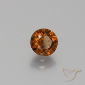 Petit Grenat Brun pain d'épices naturelle Coupe roude, 0.98 ct, VVS-VS