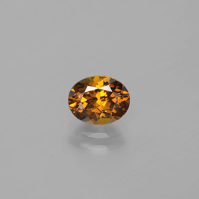 Petit Grenat Vert Doré naturelle Coupe ovale, 1.09 ct, VVS
