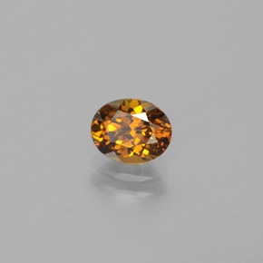 Petit Grenat Vert Doré naturelle Coupe ovale, 1.09 ct, VVS