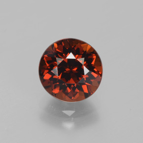 Petit Grenat Brun orangé naturelle Coupe roude, 2.40 ct, VVS