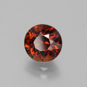 Petit Grenat Brun orangé naturelle Coupe roude, 2.40 ct, VVS