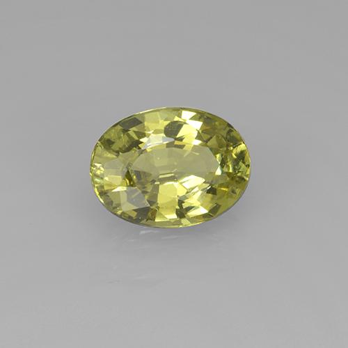 Grenat du mali vert forêt chaud naturelle coupe ovale, 1,25 ct, VVS-VS