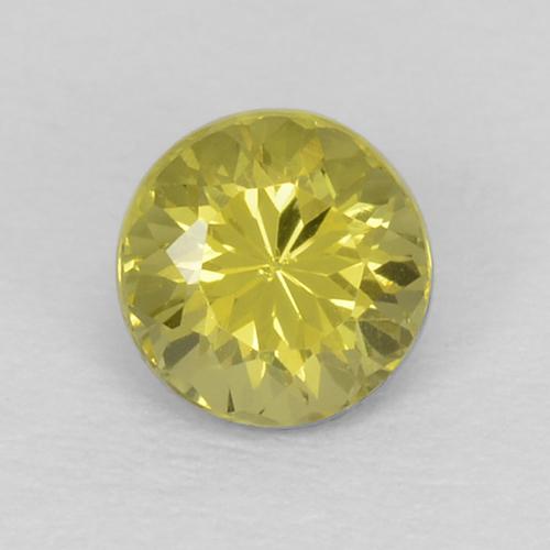 Petit Grenat Vert Doré naturelle Coupe roude, 0.33 ct, VVS-VS