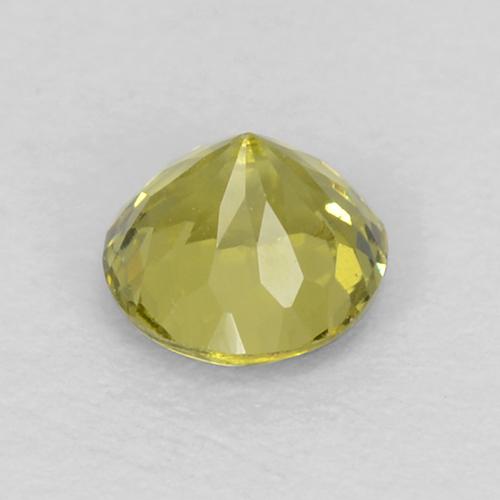Petit Grenat Vert Doré naturelle Coupe roude, 0.33 ct, VVS-VS