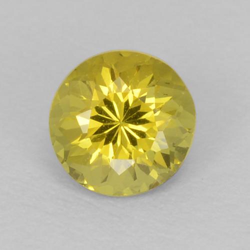 Petit Grenat Jaune verdâtre naturelle Coupe roude, 0.30 ct, VVS-VS